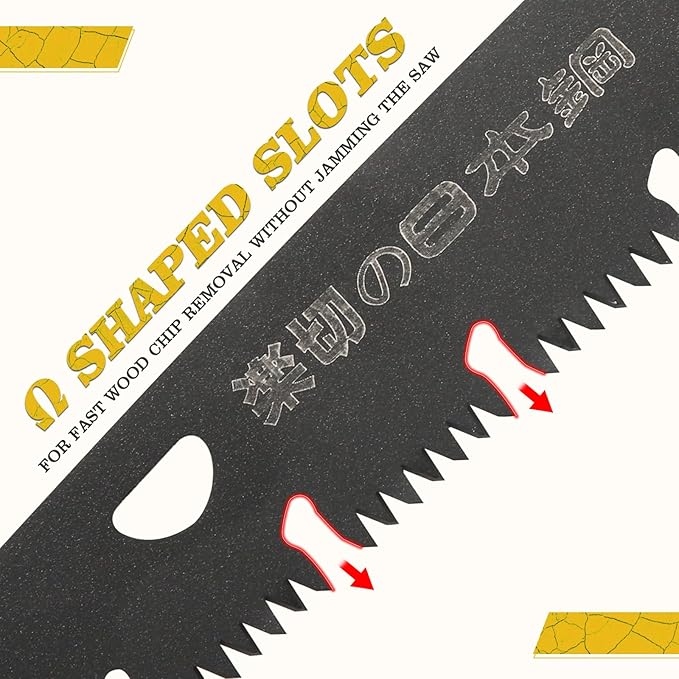 Folding Camping Saw Pruning Hand Saw, Portable Survival Saw Backpacking Tree Limb Cutter Garden Pruner tool for Camping, Dry Wood and Trees