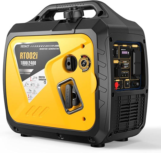 2400 Watts Portable Inverter Generator - Small Gasoline Powered for Home Backup, Camping, RV, Tailgating & Emergencies with CO Protection, Eco Mode, Recoil Start, Parallel Capable