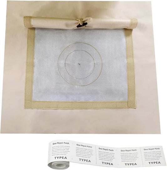 DANCHEL OUTDOOR Stove Jack Kit with Rain Flap Cover for Dia. 4''/5.85'', Fire Resistant Wood Stove Hole for Canvas Tent Hot Tent Chimney, Side Wall A/C 4 Season