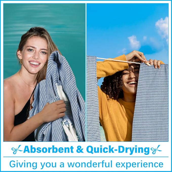 Oversized Turkish Beach Towel Blanket XXL Cotton Sandproof Towels Boho Woven Extra Large Big Sand Free Giant Throw Blankets Huge Quilt XL Picnic Camping Necessities Cloud for Adult Gifts