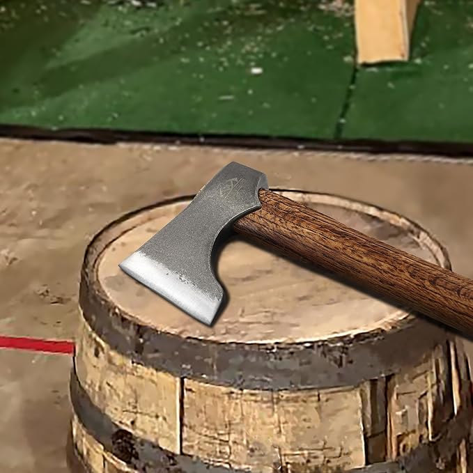 Competition Throwing Axe, 2 Pack 16.5" Throwing Axes with 1065 High Carbon Steel & Wooden Handle, Perfect for Axe Throwiing Game, Competition and Recreation, Gift for Men