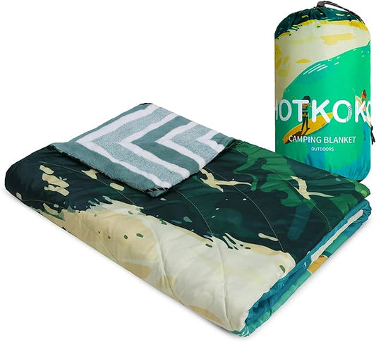 Hooded Outdoor Blanket, Camping Blanket Windproof Windproof Portable Warm for Stadium,Sports,Picnic,Car,Pets,56x75in