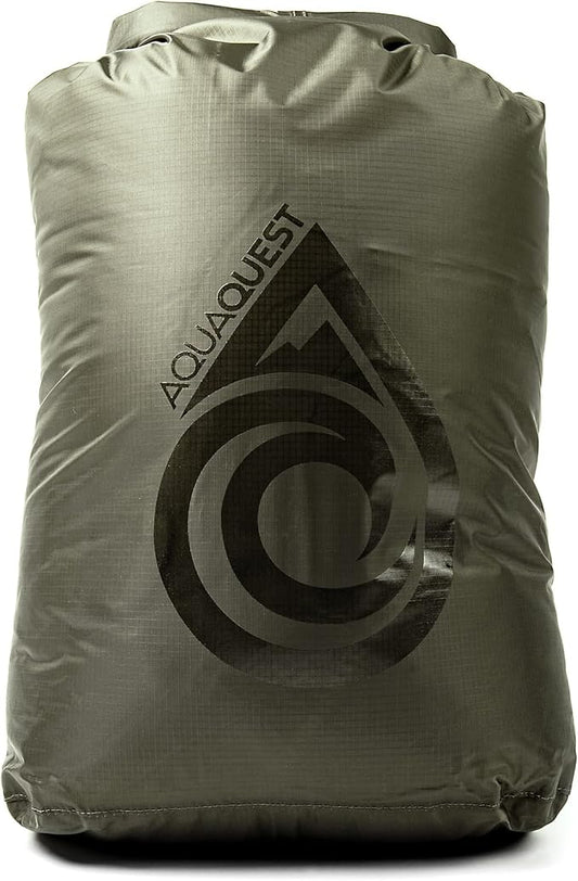 AquaQuest Rogue Dry Bag – 30L Olive Drab – 100% Waterproof Roll Top – Survival Dry Bag