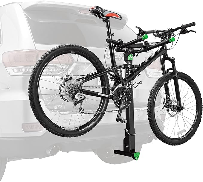 Allen Sports Deluxe Locking Quick Release 2-Bike Carrier for 2 in. and 1 1/4 in. Hitch, Model ZN522Q, Black