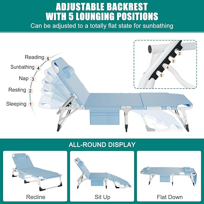 DoCred Folding Camping Cot with Mattress, 2 Pack Heavy Duty Folding Cot for Adults, Portable Sleeping Cot Bed Adults Outdoor Bed with Carry Bag, Travel Camp Cots