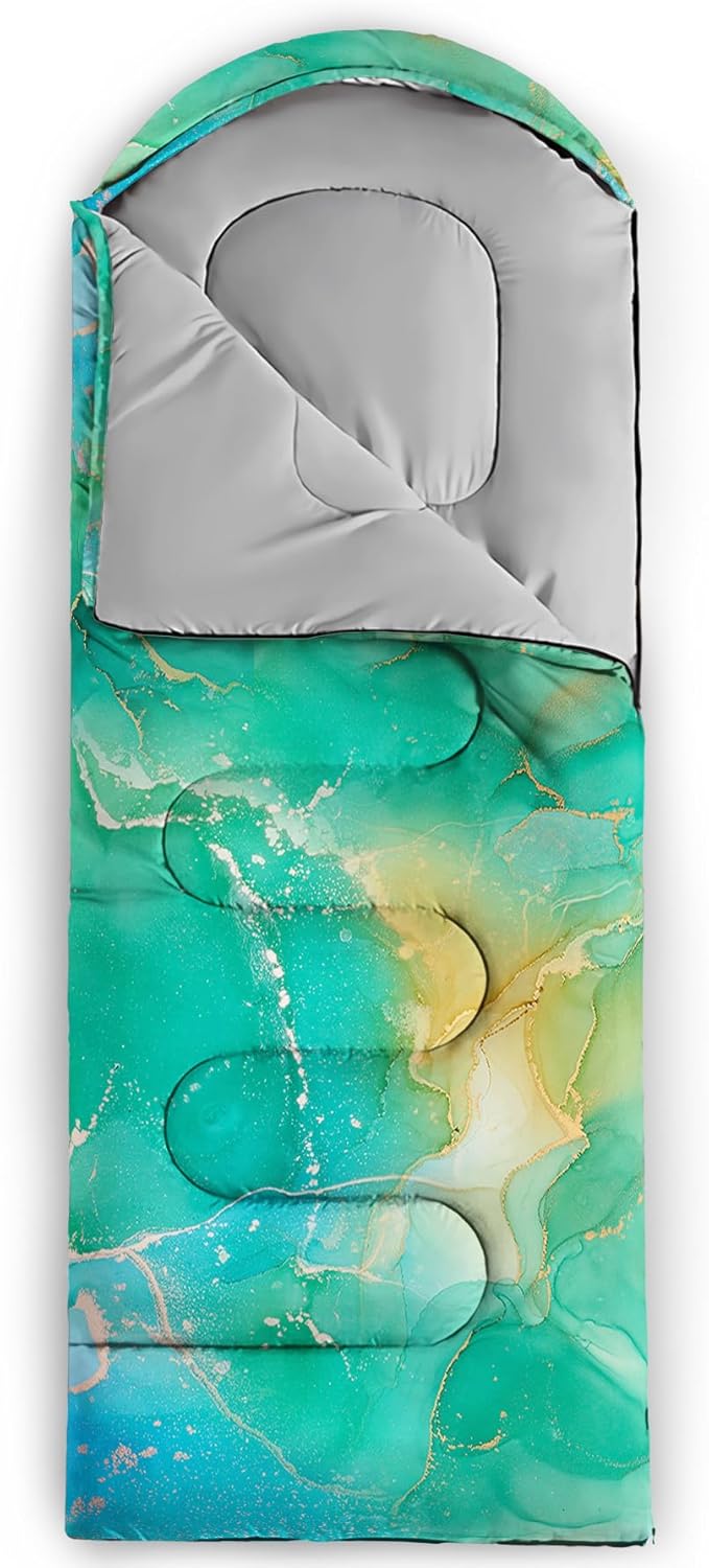 Sleeping Bags for Girls Adults, 3 Season Warm Cool Weather,Lightweight Waterproof Sleeping Outdoors, Camping Gear Equipment