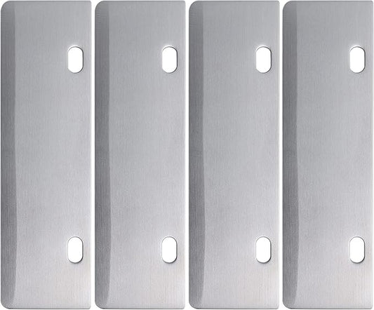 DELFINA 4 Pcs Grill Scraper Blade Replacement, Stainless Steel Outdoor Barbecue Cleaning Tools, Heavy Duty Accessories for BBQ