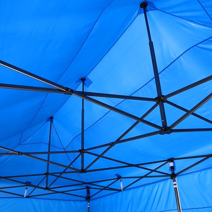 COBIZI 10x20 Pop Up Canopy Without Sidewall,Heavy Duty Canopy UPF 50+ All Season Wind Waterproof Commercial Outdoor Wedding Party Tents for Parties Gazebo with Roller Bag(10 x 20 ft Gray)