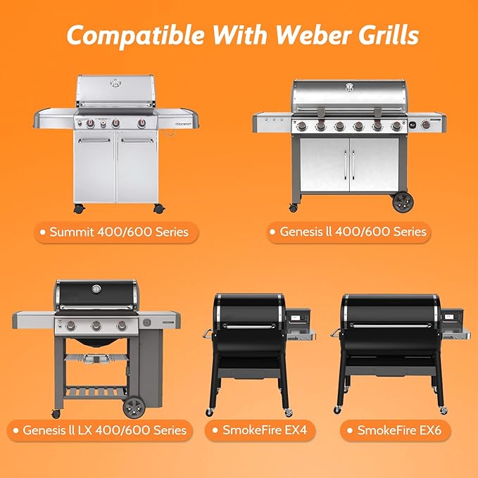 20 Pack Grill Drip Pans, Aluminum Foil Drip Pan Grease Catcher Cup Liner Compatible for Weber SmokeFire EX4/EX6/EPX6, Summit & Genesis II 400/600 Series, 11 x 5” Disposable Grill Grease Tray