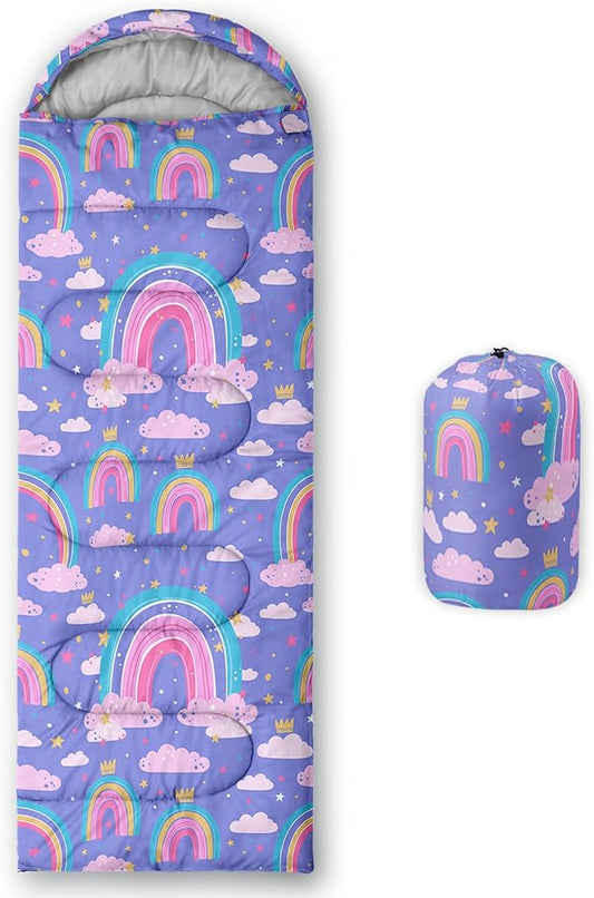 Sleeping Bags for Girls Adults, 3 Season Warm Cool Weather,Lightweight Waterproof Sleeping Outdoors, Camping Gear Equipment