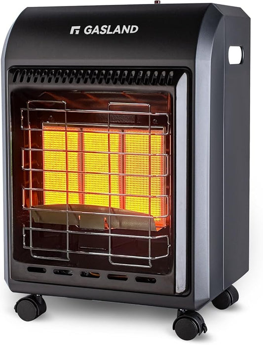 Gasland MHA18BN Propane Radiant heater, 18,000 BTU Warm Area up to 450 sq. ft, Portable LP Gas Heater for Garages, Workshops and Construction Sites, Ultra Quiet Propane Heater with LP Regulator Hose