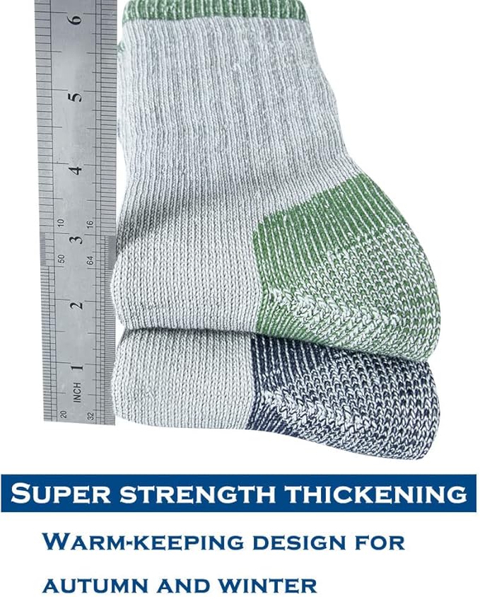 Merino Wool Men Crew Socks Warm Socks Athletic Socks for Men, Suitable for Hiking,Trekking,Camping …