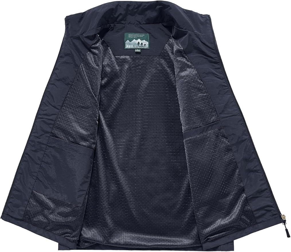 Gihuo Men's Lightweight Quick Dry Outdoor Multi Pockets Fishing Vest