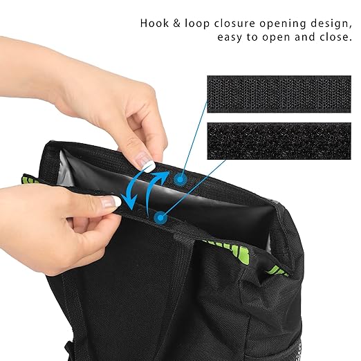 Homelove Hanging Car Trash Can with 4 Storage Pockets, Waterproof Leakproof Oxford Auto Garbage Bag, Adjustable Garbage Bag, Foldable Car Trash Bin Fit for Truck, SUV, Home, Office