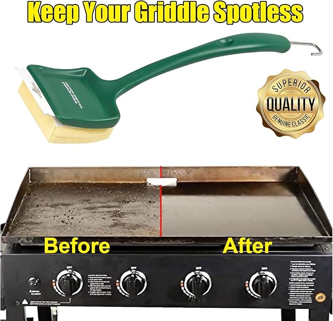 19" Large Bristle-Free Steam Cleaning Grill Brush,Replaceable BBQ Cleaning Head,Safe Grill Accessories for Cast Iron Grates/Porcelain/Weber Gas/Charcoal Grill - Gifts for Men Dad Husband