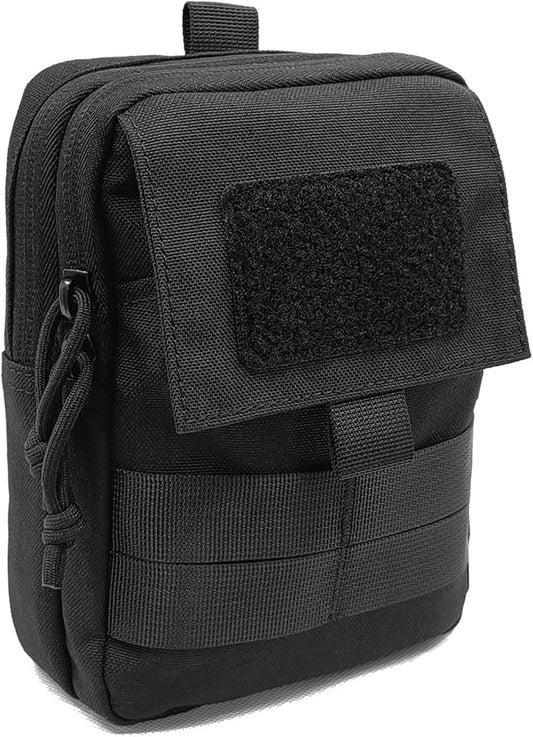Tactical Belt Pouch Molle Phone Slim Utility Waist Bag EDC Organizer with Cellphone Holster 3 Colors (Black,Brown,Green)