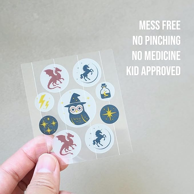 quitch Mosquito Bite Relief Magic Theme Patches, Bug Bite Anti Itch Cream Alternative for Kids and Baby, Insect Bite Relief, After Bite Relief, Travel Essential for Summer Camp, Cruise and Outdoors