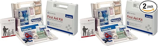 First Aid Only 223-U 25 Person Bulk First Aid Kit, 106-Piece Kit, White (Pack of 2)