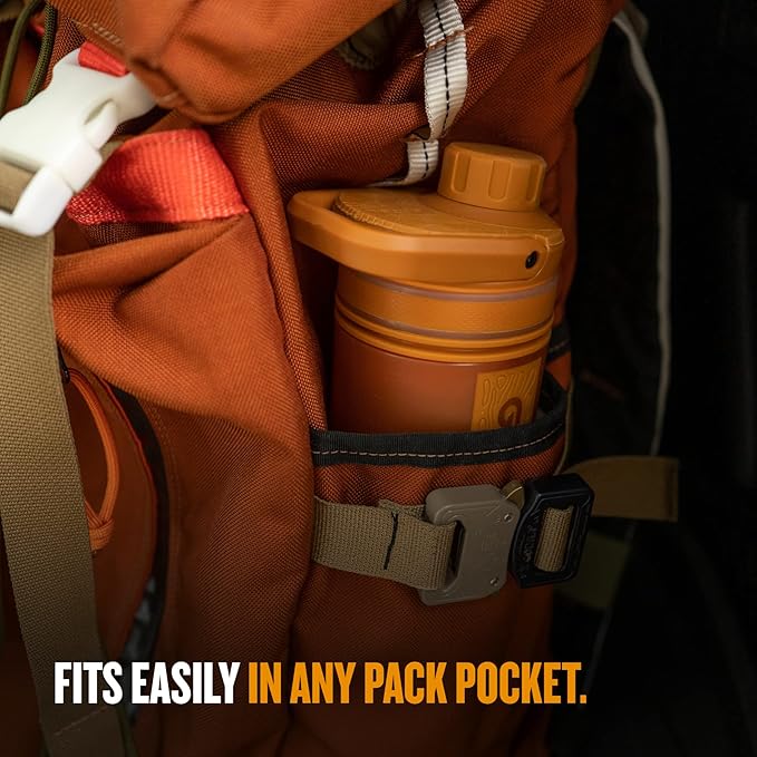 GRAYL UltraPress Water Purifier & Filter Bottle for Hiking, Backpacking, and Travel (Mojave Redrock)