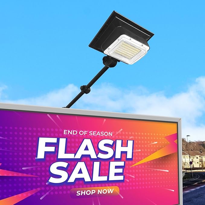 Solar Sign Lights Outdoor, 108 Leds 4888 lumens 5000 MAH Lighting Up to 15 Hrs Waterproof Solar Powered Sign Light