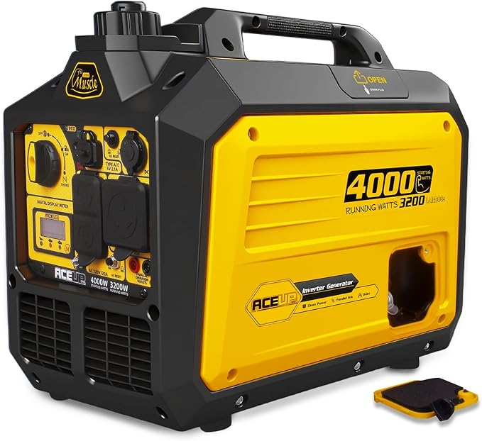 Aceup Energy 4000 Watt Portable Inverter Generator 149cc, Gas Powered Generator Quiet for Home, RV-Ready, EPA Compliant