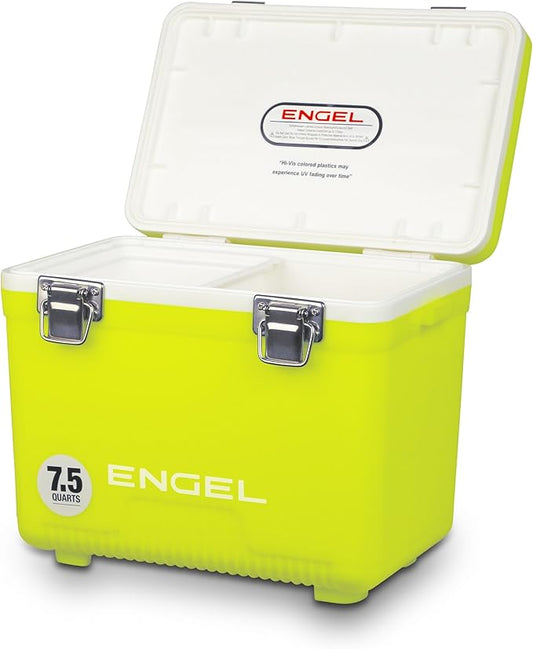 Engel UC7 7.5qt Leak-Proof, Air Tight, Drybox Cooler and Small Hard Shell Lunchbox for Men and Women