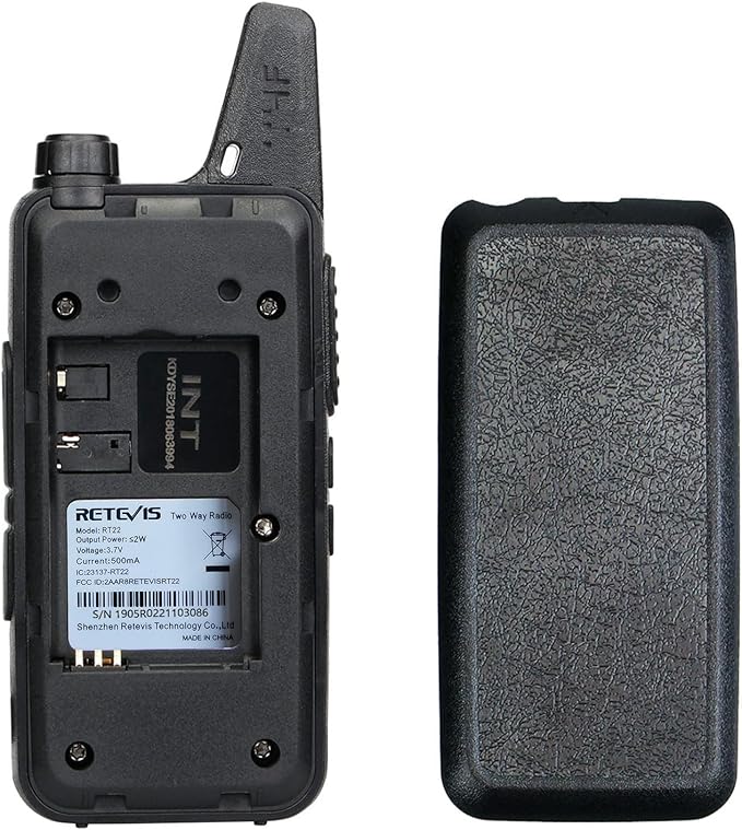 Retevis RT22 2 Way Radios Walkie Talkies,Rechargeable Long Range Two Way Radio, USB VOX Small Emergency 2 Pin Earpiece Headset,for School Retail Church Restaurant (Packed in Pairs with 5 Boxes)