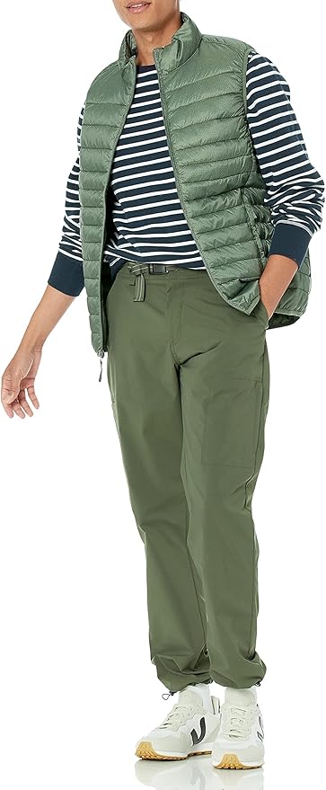 Amazon Essentials Mens Lightweight Water-Resistant Packable Puffer Vest
