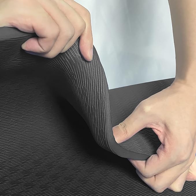 Hatha Yoga Thick TPE Yoga Mat 72"x 27"x1/3 inch Non Slip Eco Friendly Exercise Mat for Yoga Pilates & Floor Workouts