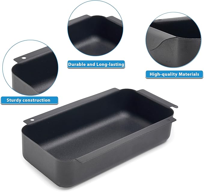 Grill Grease Pan for Charbroil Accessories 9328812P06 463331221 463365021 G416-0015-W1, G325-5703-W1, Grill Replacement Grease Cup Catcher with 10-Pack Aluminum Disposable Oil Drip Pan