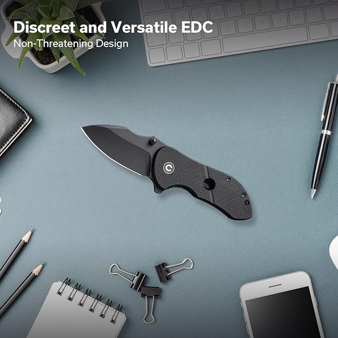 CIVIVI Gordo Folding Pocket Knife for EDC, Small Flipper Knife with 2.51" D2 Blade G10 Handle, Utility Knife for Men Women Gift C22018C-1