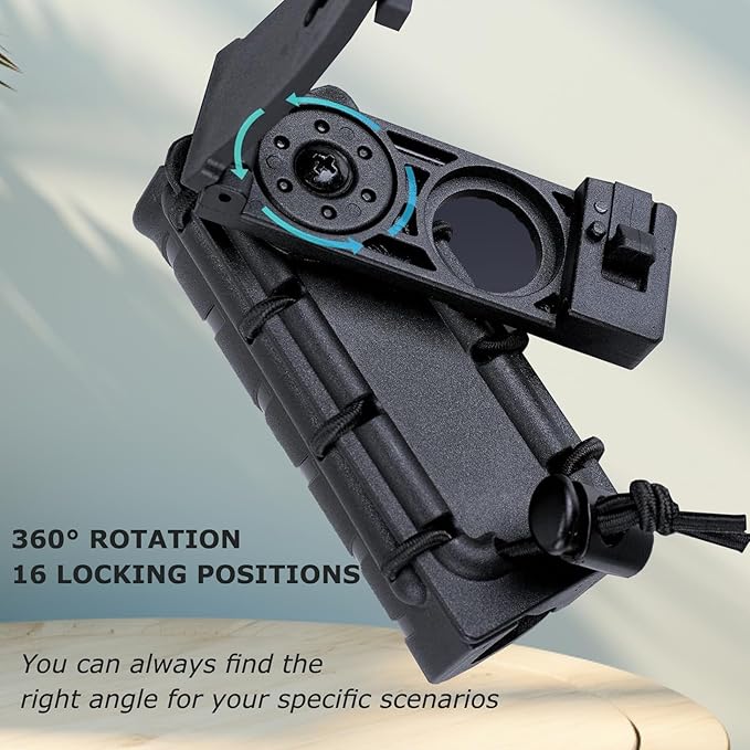Open to OC/MOLLE Vest Quick Release Pepper Spray Holder/Mace Spray Holster for Duty Belt, 360° Rotating Carrier Sheath MK3 MK4 Canisters Holder for Men Women