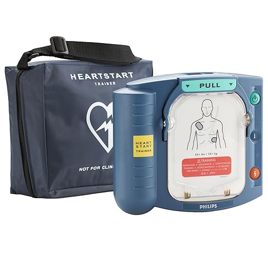 Philips HeartStart Home and OnSite AED Defibrillator Trainer with Zippered Carry Case, for Training Purposes Only, M5085A