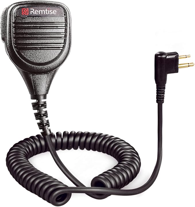 Speaker Mic for Motorola Radio, 2 Pin Shoulder Microphone Compatible with Motorola Radios BPR40 CP200/200D/200XLS CP185 CLS1410 CLS1110 DTR410 PR400 RDU4100 RDU4160D RMU2040 RMU2080/2080D CLS DTR