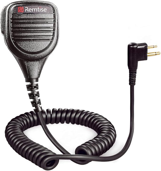 Speaker Mic for Motorola Radio, 2 Pin Shoulder Microphone Compatible with Motorola Radios BPR40 CP200/200D/200XLS CP185 CLS1410 CLS1110 DTR410 PR400 RDU4100 RDU4160D RMU2040 RMU2080/2080D CLS DTR