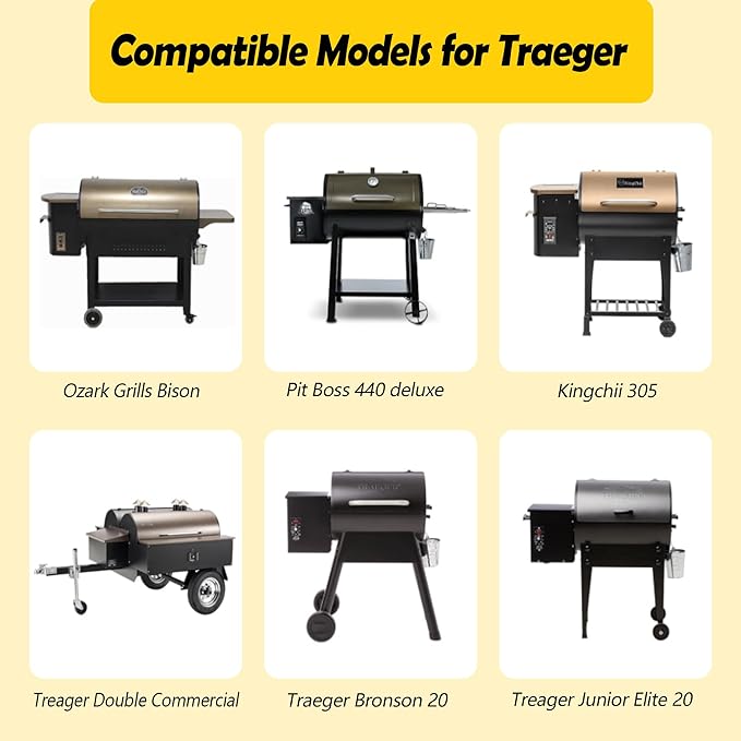 SUB025 Drip Tray for Traeger Tailgater Drip Pan Junior Elite 20 Tailgater 20 Bronson 20 Grill Accessories TFB30LZAC TFB29PLB TFB29LZB BBQ055 TFB29LZA Stainless Steel Heat Baffle Replacement Parts