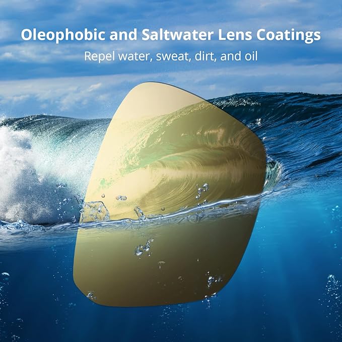 KastKing FlatRock Polarized Sport Sunglasses for Men and Women, Ideal for Driving Fishing Cycling Running, UV Protection