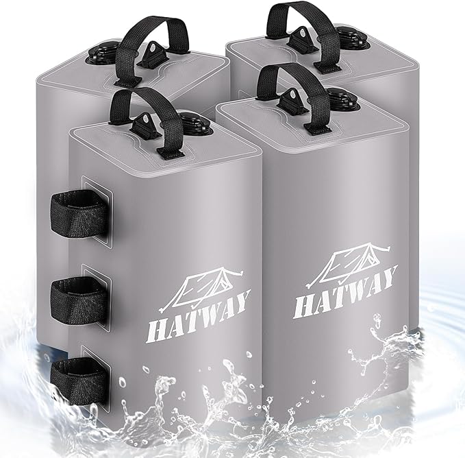 Canopy Water Weight Bag,88 LBS Water Tent Weights Set of 4 Leg Weights for Pop Up Canopy,Gazebo,Canopies,Tent-4 * 10L-Gray