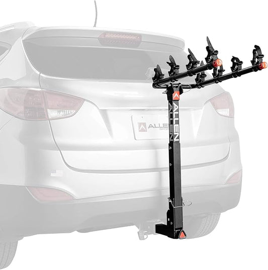 Allen Sports Deluxe Quick Install 4-Bike Hitch Rack, Model 1540RR , Black