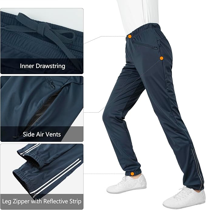 33,000ft Women's Cycling Pants Mountain Bike Waterproof Windproof Breathable Athletic Sweatpants for Hiking Multi Sports