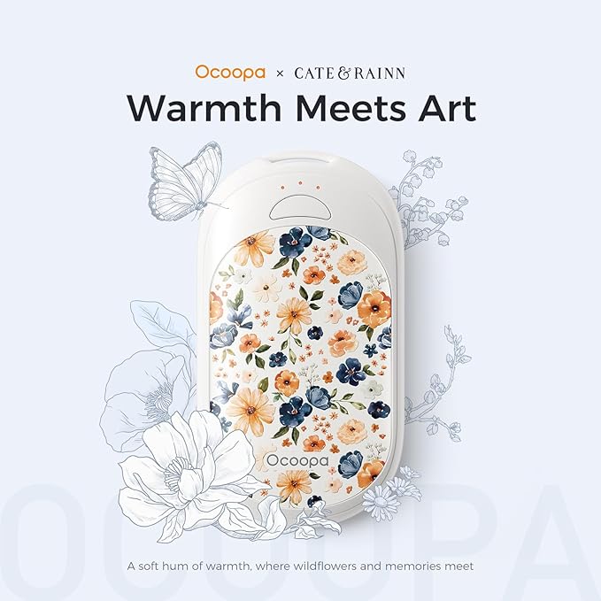 OCOOPA Magnetic Rechargeable Hand Warmers 2 Pack, Ultrathin Electric Handwarmers, Portable Pocket-Sized Heater, for Men, Women Purse Must Haves, Union UT3 Lite