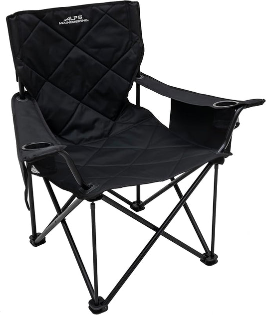 ALPS Mountaineering King Kong Camping Chairs for Adults with Mesh Cup Holders and Pockets, Built Durable and Reliable with Compact Foldable Steel Frame