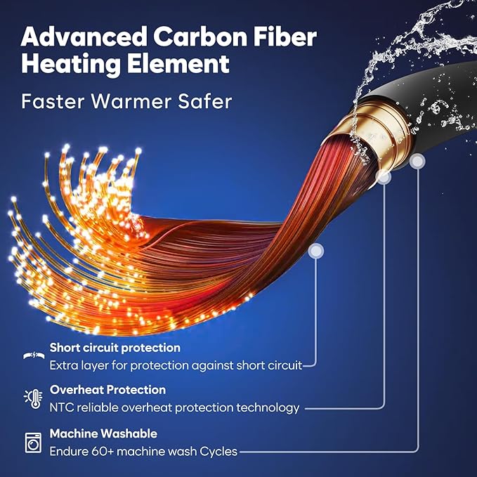 Heated Vest for Men with Battery Pack Included 16000mAh, 15 Heating Zones Electric Winter Warm Heating Jacket