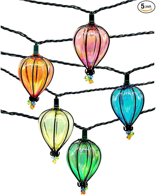 11FT Multicolor String Lights with 10 Bulbs, Colored Backyard Patio Indoor/Outdoor UL Listed String Lights,Hanging for Bistro Tents Market Cafe Gazebo Porch Party Wedding