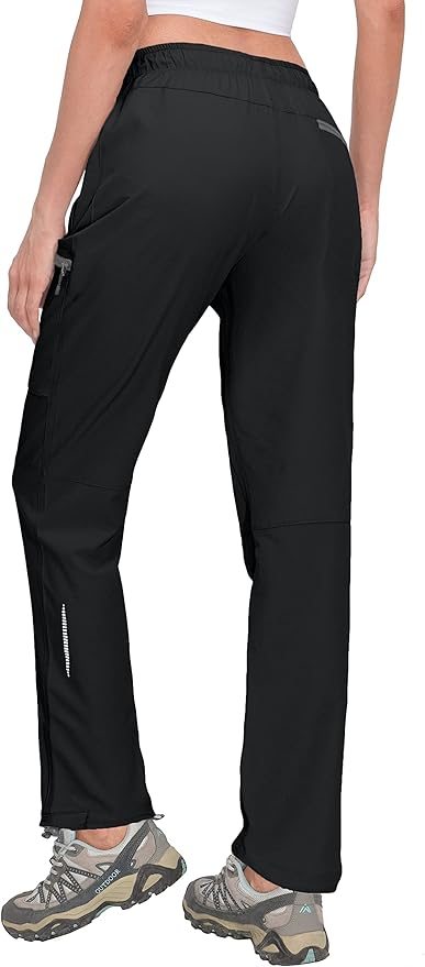 Little Donkey Andy Women's Lightweight Quick Dry Cargo Hiking Pants UPF 50+ Stretch Travel Casual Trousers