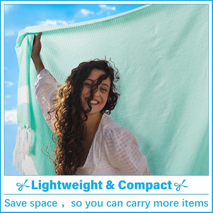 Oversized Turkish Beach Towel Blanket XXL Cotton Sandproof Towels Boho Woven Extra Large Big Sand Free Giant Throw Blankets Huge Quilt XL Picnic Camping Necessities Cloud for Adult Gifts