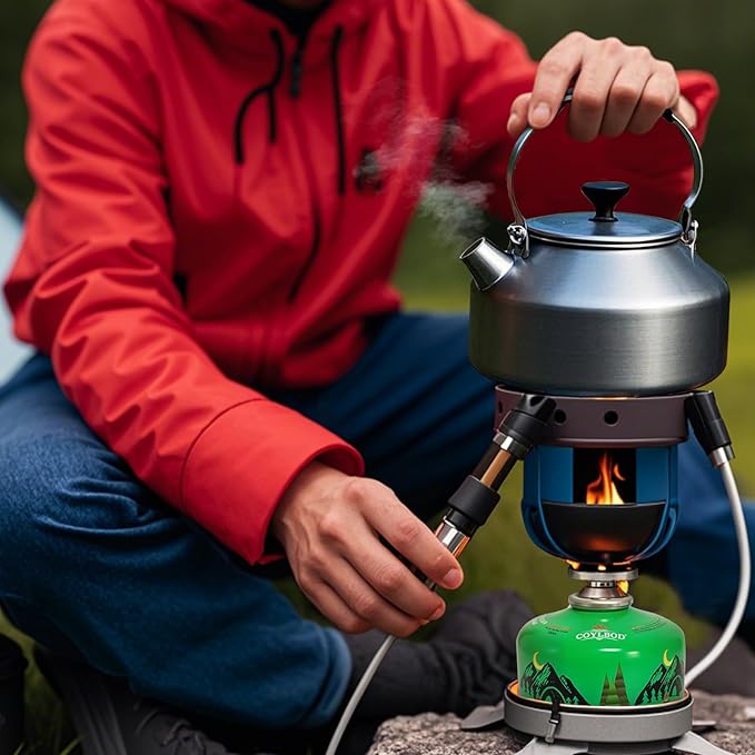 Isobutane Fuel Canister, Camping Stove Fuel, Butane Camping Propane Mixture Blend Camping Fuel Gas (3 Pack)
