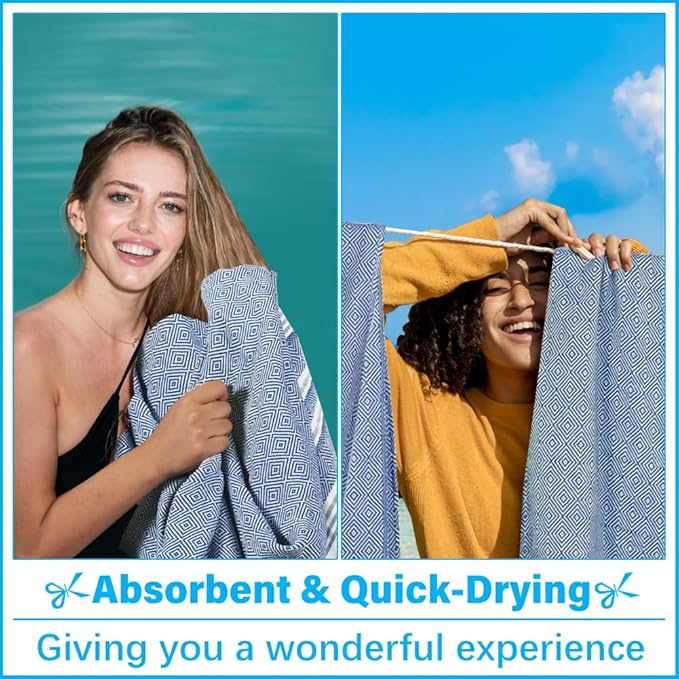 Oversized Turkish Beach Towel Blanket XXL Cotton Sandproof Towels Boho Woven Extra Large Big Sand Free Giant Throw Blankets Huge Quilt XL Picnic Camping Necessities Cloud for Adult Gifts