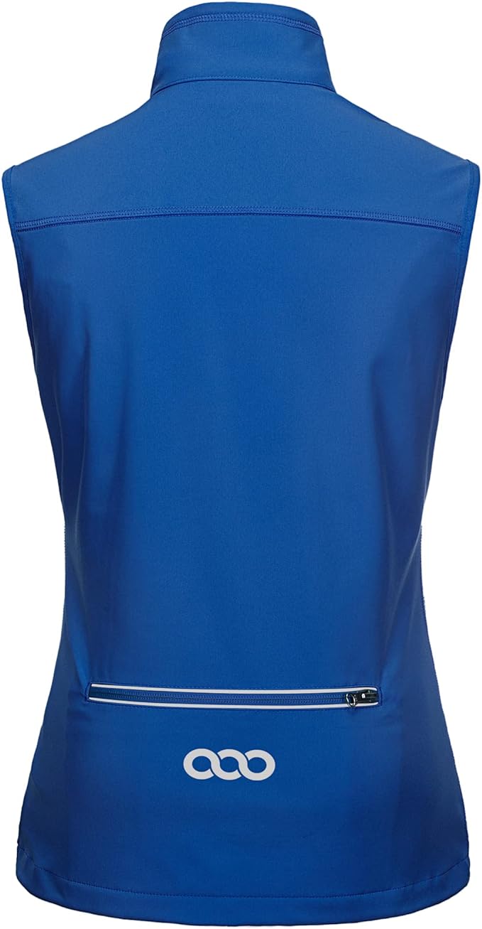 33,000ft Women's Lightweight Running Vest Outerwear with Pockets, Windproof Sleeveless Jacket for Golf Hiking Travel