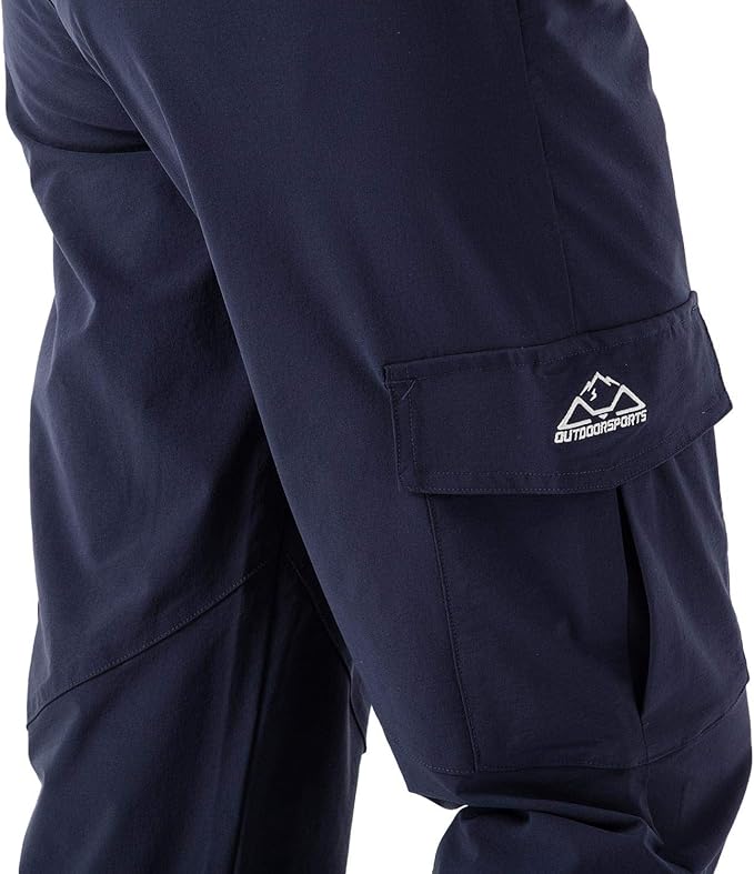 Rdruko Women's Hiking Cargo Pants Water-Resistant Quick Dry UPF 50+ Travel Camping Work Pants Zipper Pockets